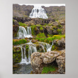 Dynjandifoss, Iceland, Wall Poster