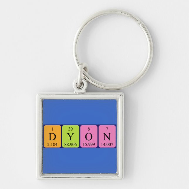 Dyon periodic table name keyring (Front)
