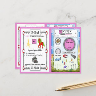 Dypsie - Dysprosium Horn Unicorn  Postcard