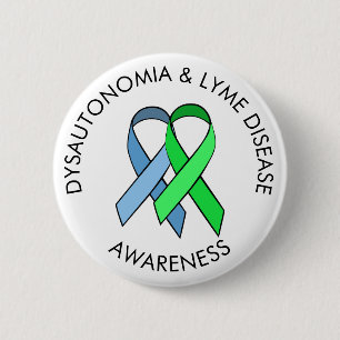 Dysautonomia and Lyme Disease Awareness Ribbon Pin