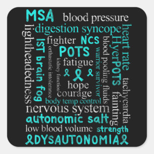 Dysautonomia Awareness Month dysautonomia patient Square Sticker