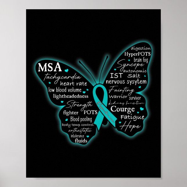 Dysautonomia Awareness POTS HyperPOTS NCS Month T- Poster (Front)