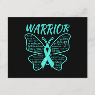 Dysautonomia Awareness POTS HyperPOTS NCS Warrior Postcard