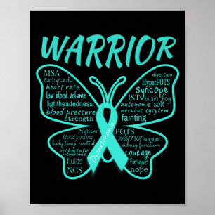 Dysautonomia Awareness POTS HyperPOTS NCS Warrior Poster