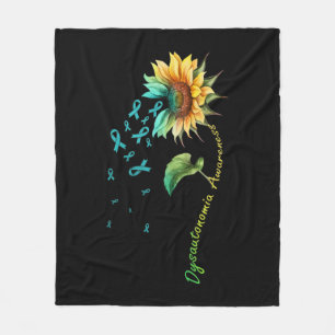 Dysautonomia Awareness Sunflower Shirt33 Fleece Blanket