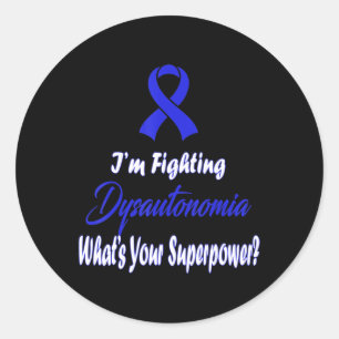 Dysautonomia Awareness T-Shirt58  Classic Round Sticker