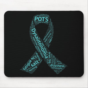Dysautonomia Awareness T-shirt - Turquoise Ribbon Mouse Mat