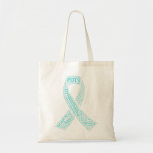 Dysautonomia Awareness T-shirt - Turquoise Ribbon  Tote Bag