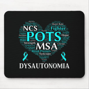 Dysautonomia Awareness Teal Ribbon T-Shirt71  Mouse Mat