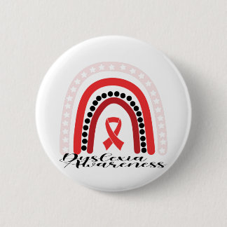 Dyslexia Awareness 6 Cm Round Badge