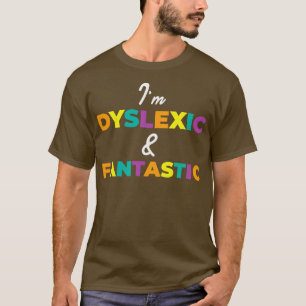Dyslexia Awareness Colourful Learning Disability D T-Shirt