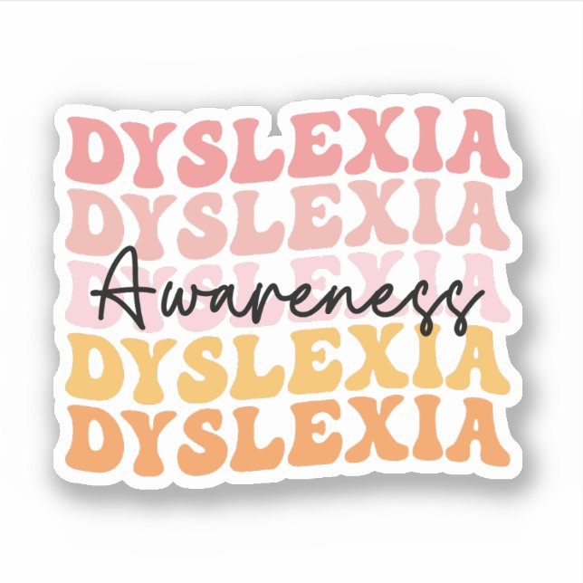Dyslexia Awareness Dyslexia Support Dyslexia Month (Front)