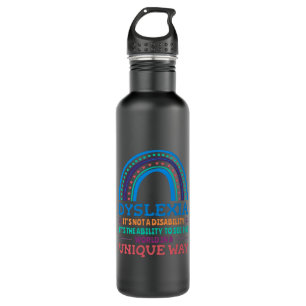Dyslexia Awareness Dyslexic 710 Ml Water Bottle