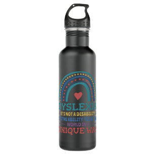 Dyslexia Awareness Dyslexic 710 Ml Water Bottle