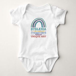 Dyslexia Awareness Dyslexic Baby Bodysuit