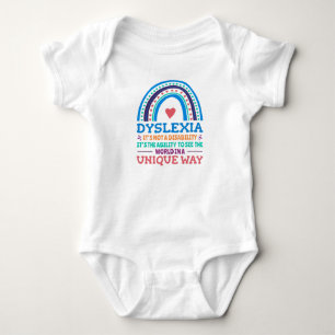 Dyslexia Awareness Dyslexic Baby Bodysuit