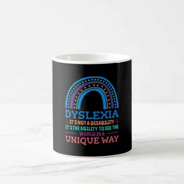 Dyslexia Awareness Dyslexic Coffee Mug (Center)