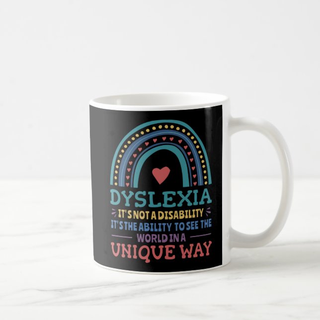 Dyslexia Awareness Dyslexic Coffee Mug (Right)