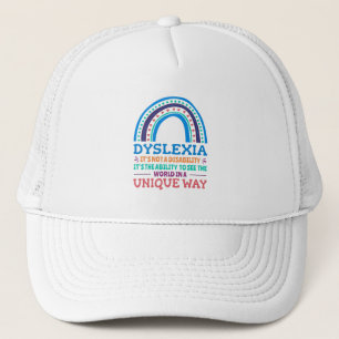 Dyslexia Awareness Dyslexic Trucker Hat