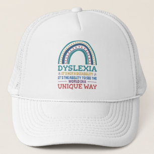 Dyslexia Awareness Dyslexic Trucker Hat