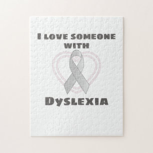 Dyslexia Awareness I Love Someone With Dyslexia Jigsaw Puzzle