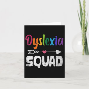 Dyslexia Awareness Month Dyslexia Teacher Therapis Card