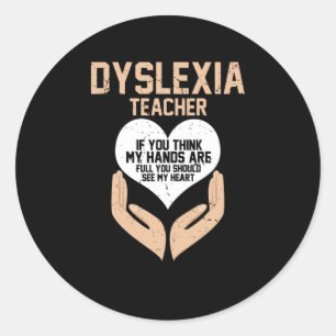 Dyslexia Awareness month, october Classic Round Sticker