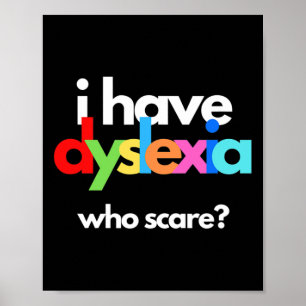 Dyslexia Awareness Month Week Dyslexic Therapy  Poster