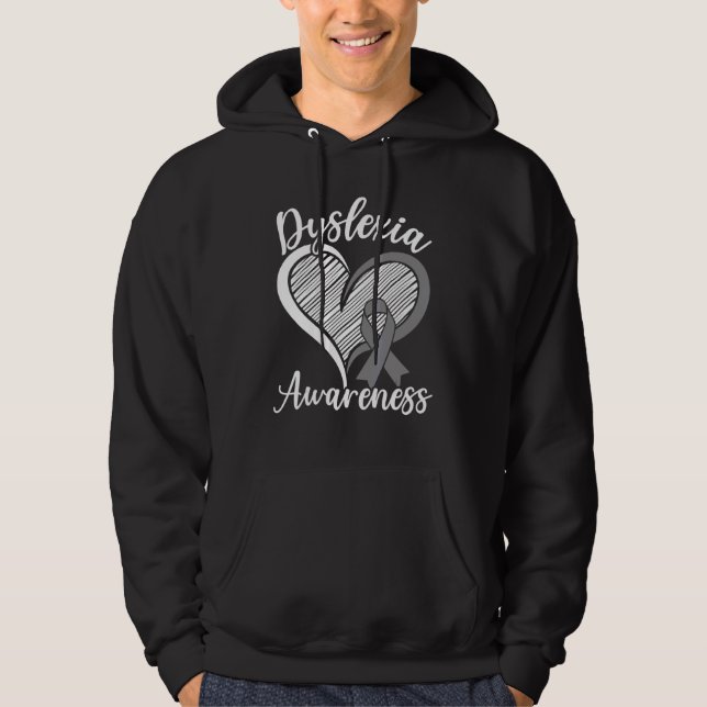 Dyslexia Awareness Reading Disorder Learning Disab Hoodie (Front)