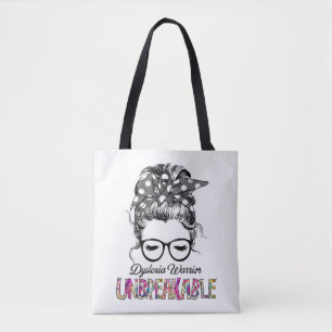 Dyslexia Awareness Ribbon Support Gifts Tote Bag