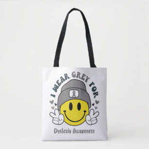 Dyslexia Awareness Ribbon Support Gifts Tote Bag