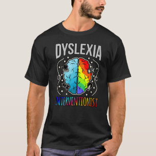 Dyslexia Interventionist Silver Ribbon Awareness G T-Shirt