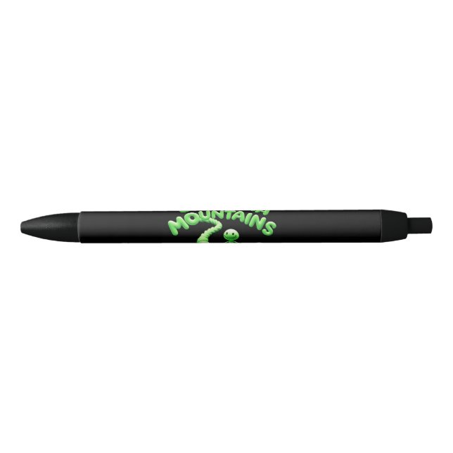 Dyslexia Mountains - The Dyslexic Advantange Black Ink Pen (Front)