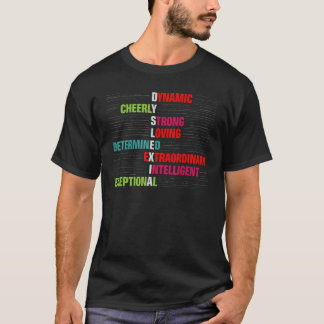 Dyslexia Therapist Reading Disorder Dyslexia Aware T-Shirt