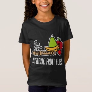 Dyslexic fruit flies - Funny dyslexia awareness & T-Shirt