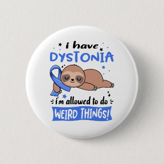 Dystonia Awareness Month Ribbon Gifts 6 Cm Round Badge
