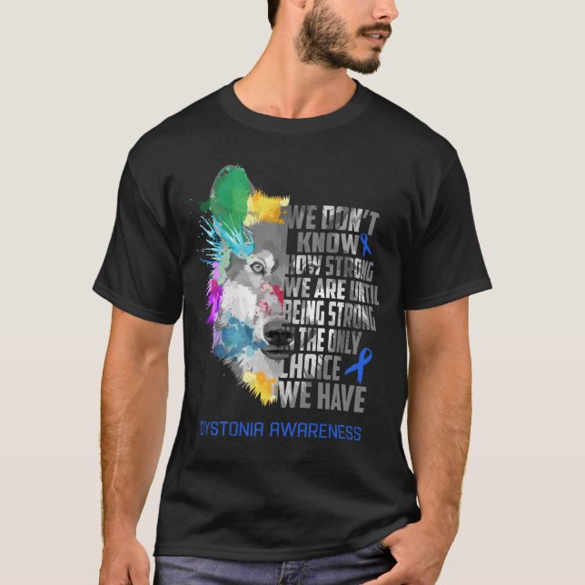Dystonia Awareness Ribbon Support Gifts T-Shirt (Front)