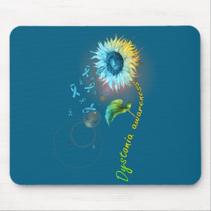 Dystonia Awareness Sunflower Illustration Mouse Mat