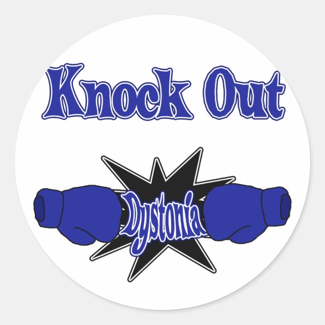 Dystonia Classic Round Sticker (Front)