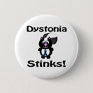 Dystonia Stinks Skunk Awareness Design 6 Cm Round Badge