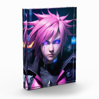 Dystopian Cyberpunk Sci-Fi Future Street Punk 01 P