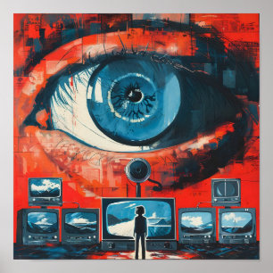 Dystopian Watchful Eye Poster