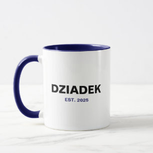 Dziadek Est. 2025 – The Perfect Grandpa Gift Mug