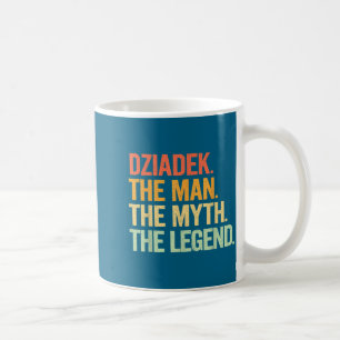Dziadek Man Myth Legend Retro Graphic Art Coffee Mug