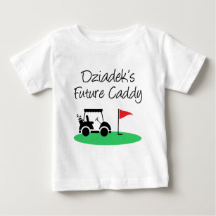 Dziadek's Future Caddy Polish Grandchild Baby T-Shirt