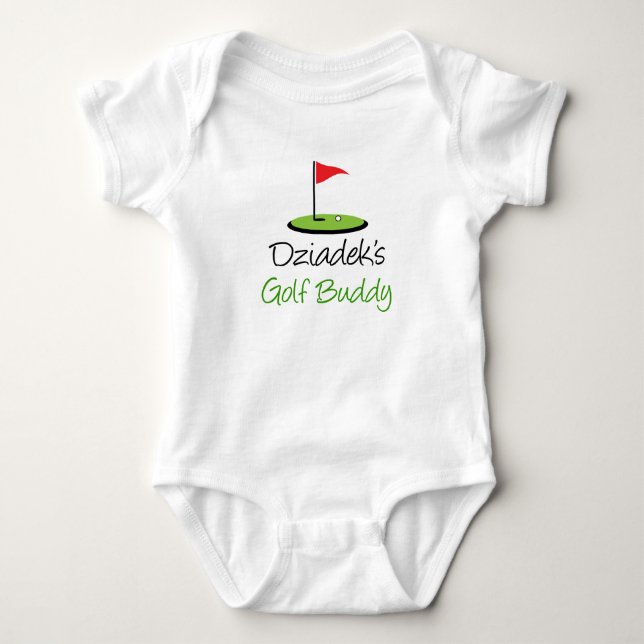 Dziadek's Golf Buddy Baby Bodysuit (Front)