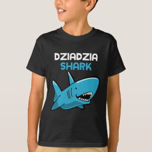 Dziadzia Shark Funny Family Grandpa  T-Shirt