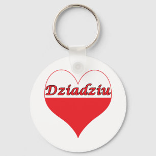 Dziadziu Polish Heart Key Ring