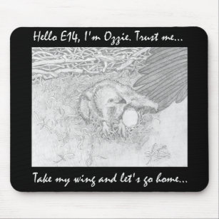 E14 GOING HOME ON OZZIE’S WING TRUST ME MOUSE MAT
