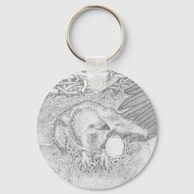 E14 SPREAD THE WORD PROTECT WILDLIFE OZZIE WING KEY RING (Front)
